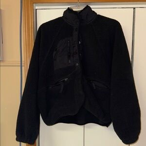Free people Sherpa Women's Black Fleece Jacket